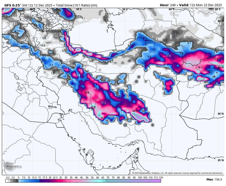 ورود سامانه بارشی جدید به کشور از سه‌شنبه؛ تشدید بارش‌ها در ۲۲ استان